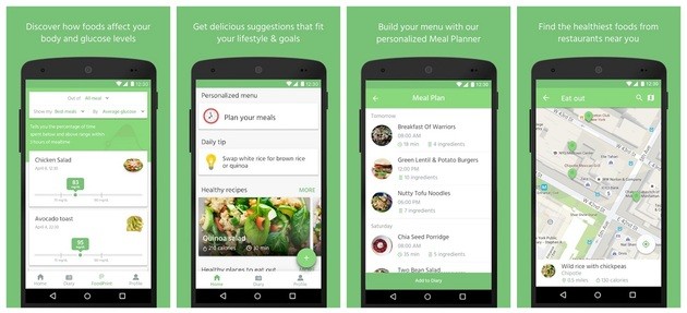 Aplicacion con menus para perder peso