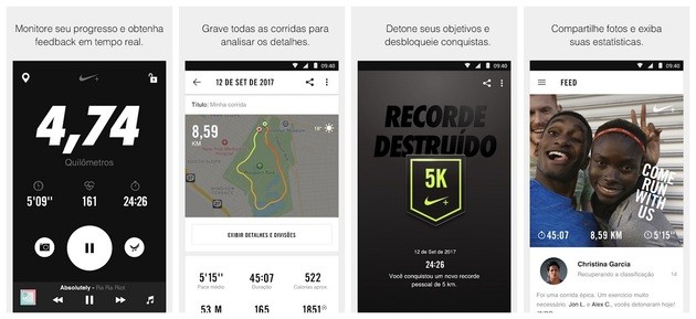 app nike de corrida