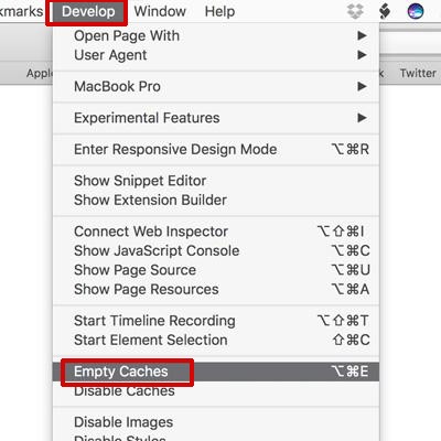Como limpar cache no Safari no computador