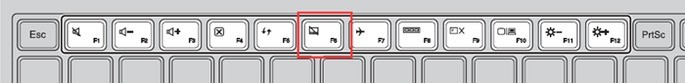 Teclado com destaque para as teclas F